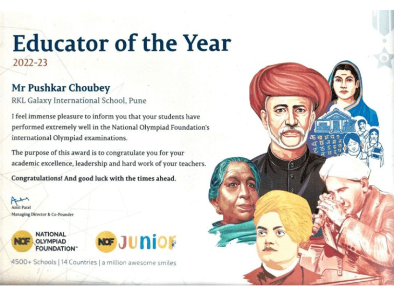 Best Educator Of The Year 2022- 23